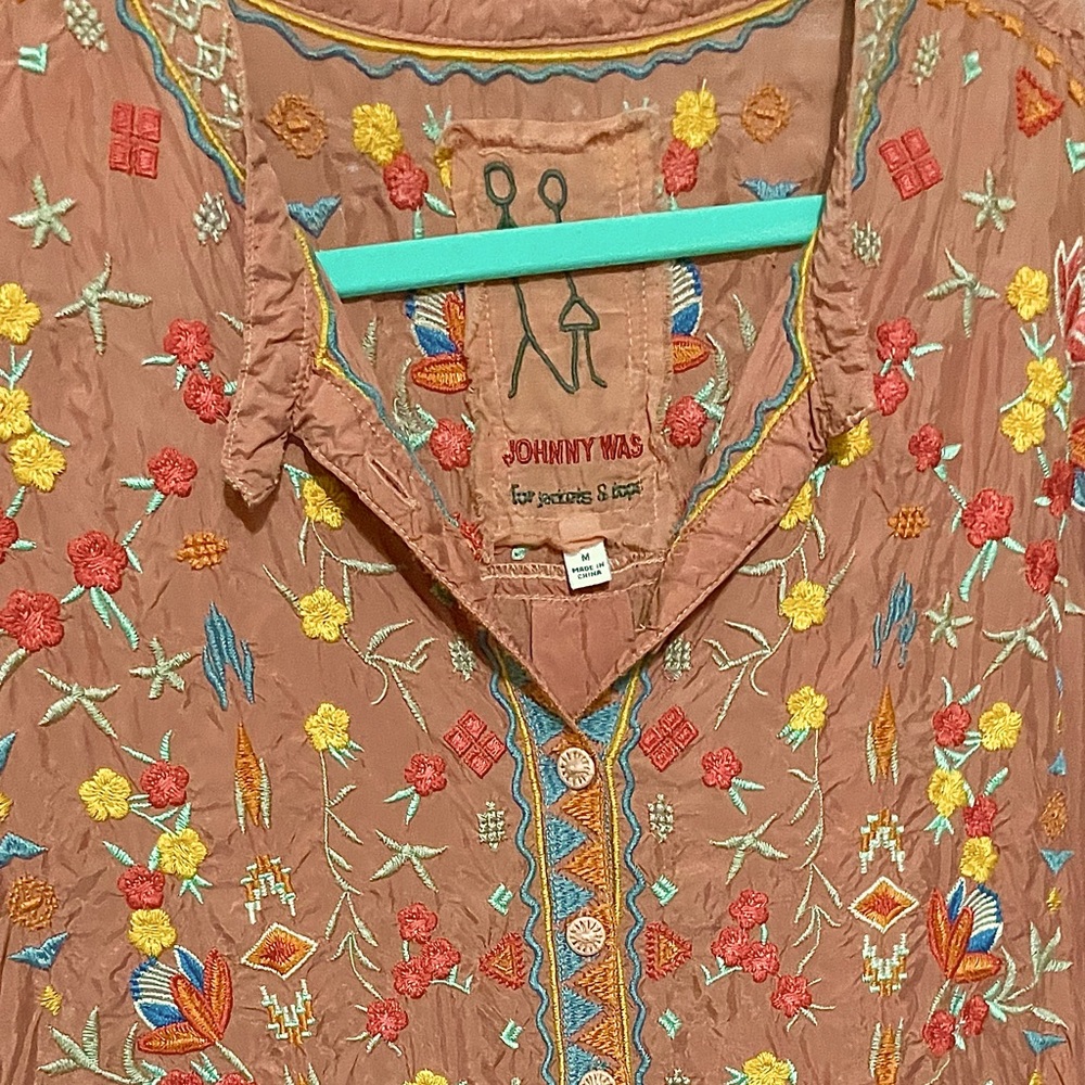 Johnny Was Feliza tunic. Size M NWOT